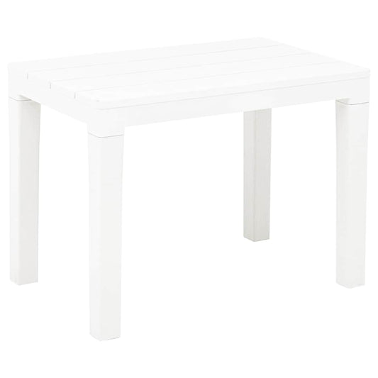 48780 vidaXL Garden Benches 2 pcs White Plastic