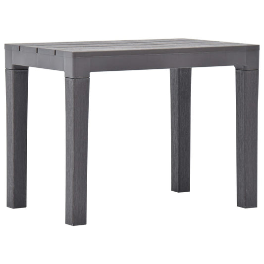 48782 vidaXL Garden Benches 2 pcs Mocca Plastic