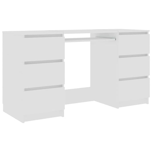 vidaXL Writing Desk | White | Engineered Wood | Medium | Durable