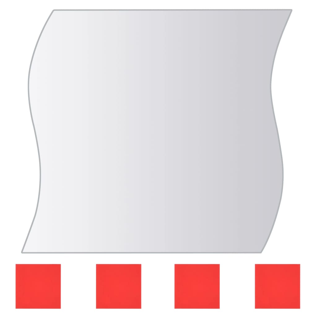 vidaXL 16 Piece Mirror Tiles Multi-Shape Glass
