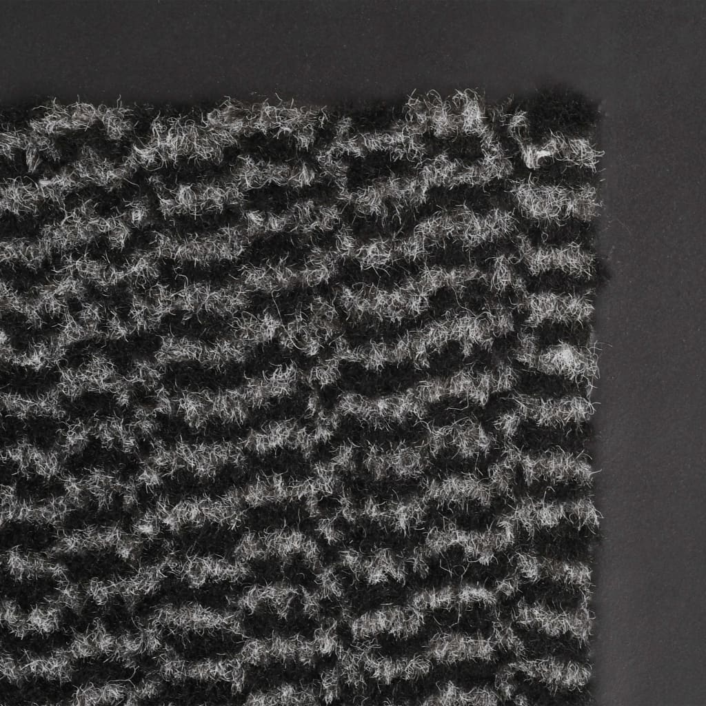 vidaXL Dust Control Mats 2 pcs Rectangular Tufted 60x90 cm Anthracite