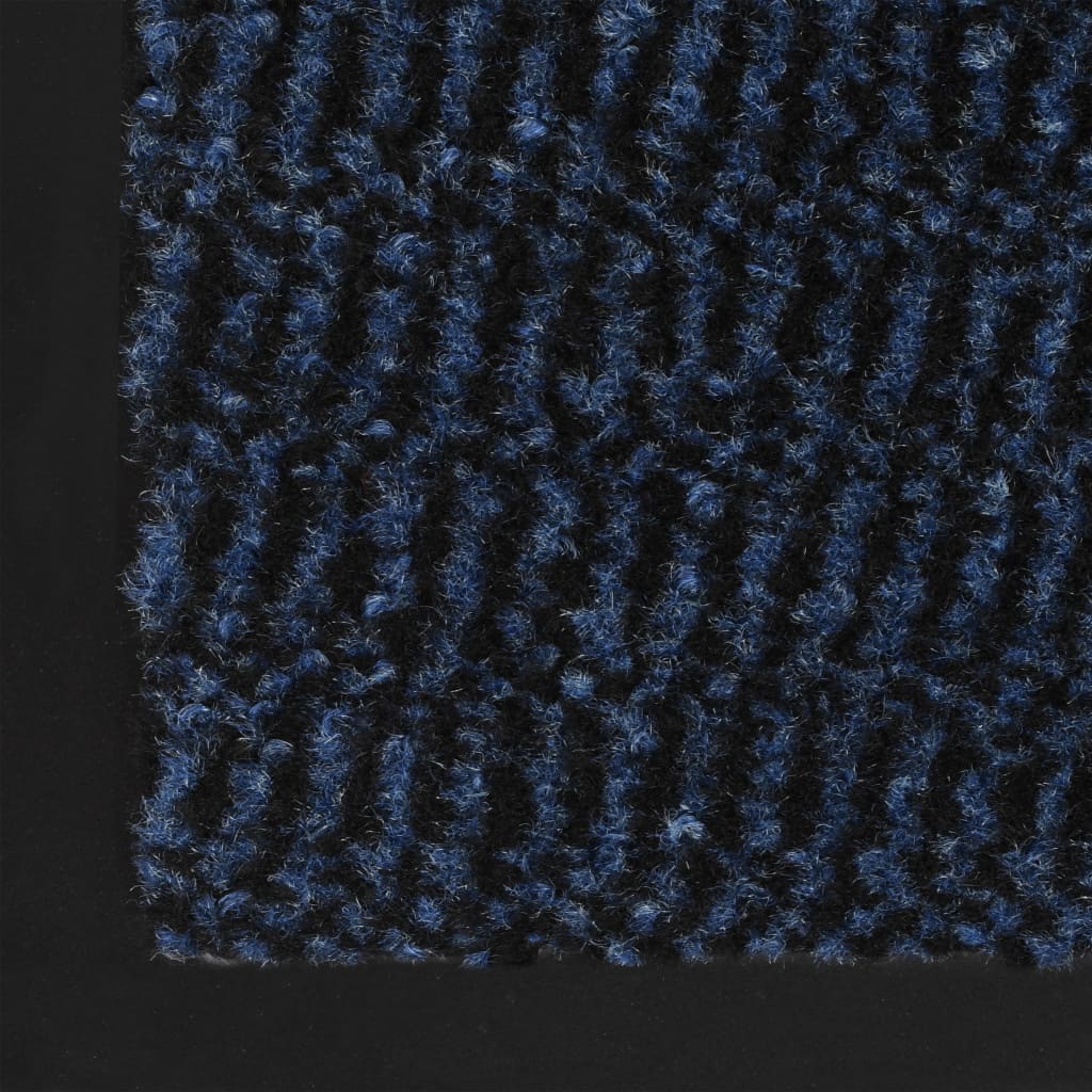vidaXL Dust Control Mats 2 pcs Rectangular Tufted 90x150 cm Blue