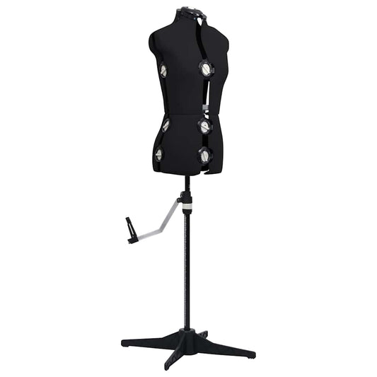 288485 vidaXL Adjustable Dress Form Female Black S Size 33-40