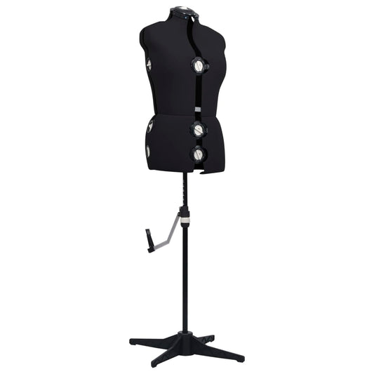 288488 vidaXL Adjustable Dress Form Female Black M Size 40-46