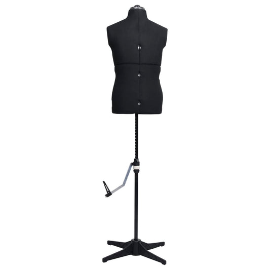 288494 vidaXL Adjustable Dress Form Male Black Size 37-45