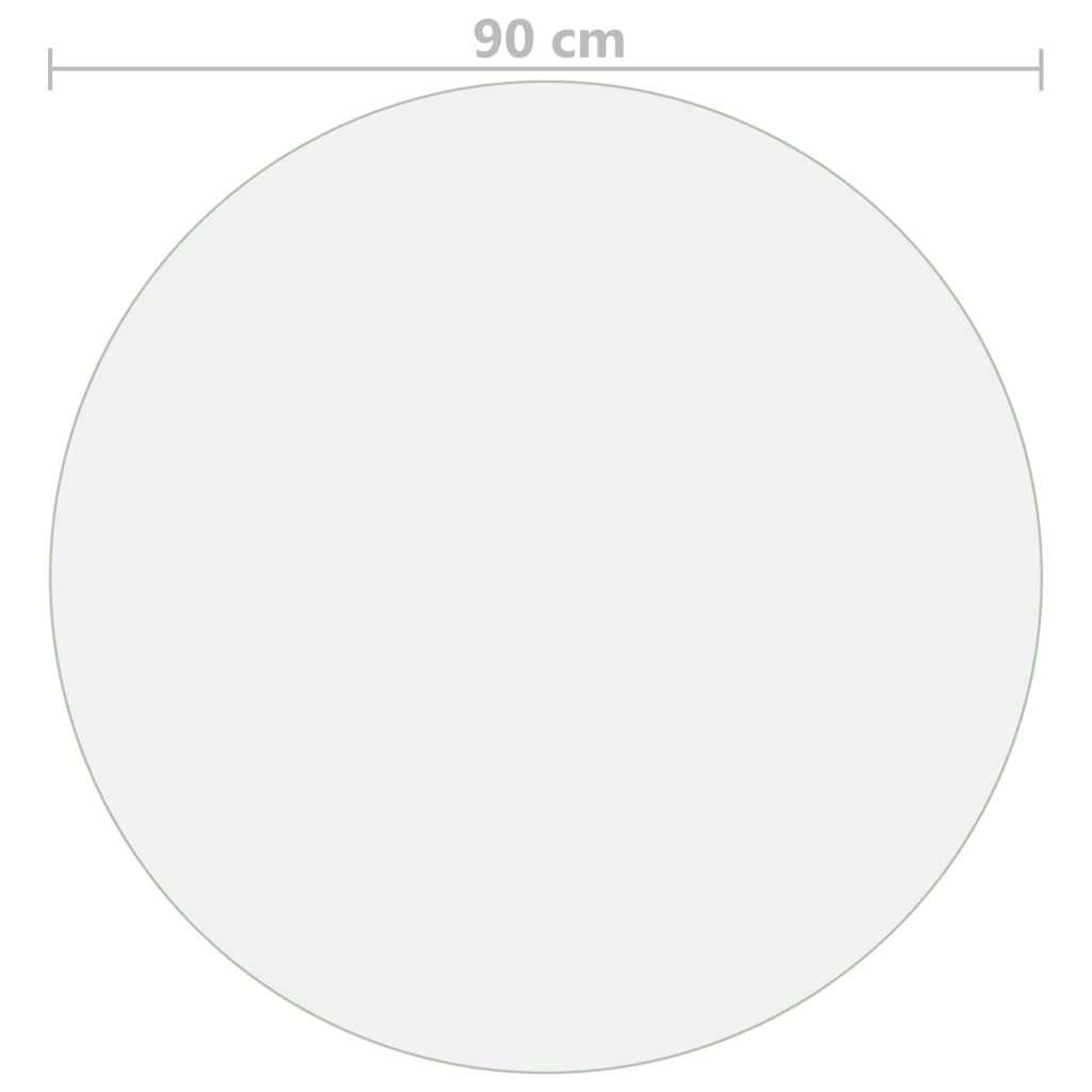 vidaXL Table Protector | Transparent | PVC | 90 cm diameter | Table Protector