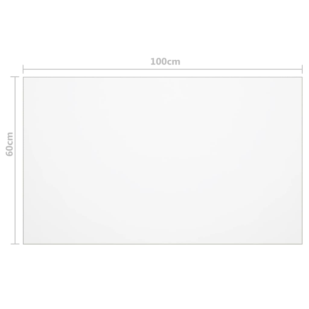 vidaXL Table Protector Transparent 100x60 cm 1.6 mm PVC