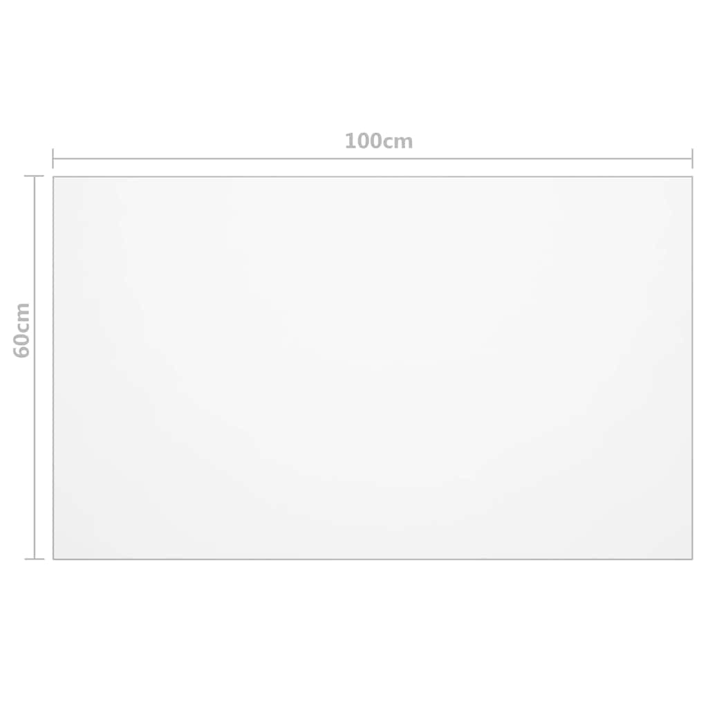 vidaXL Table Protector Transparent 100x60 cm 1.6 mm PVC