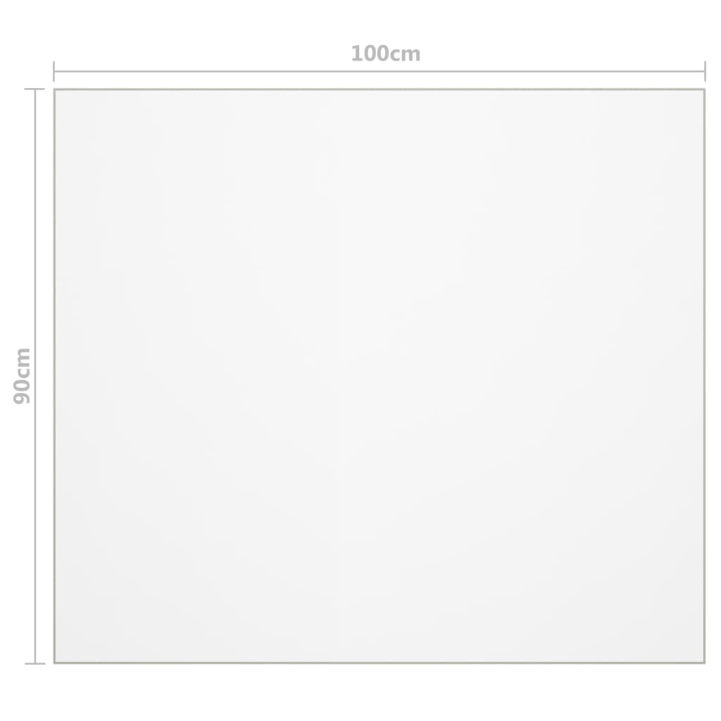 vidaXL Table Protector Matt 100x90 cm 1.6 mm PVC