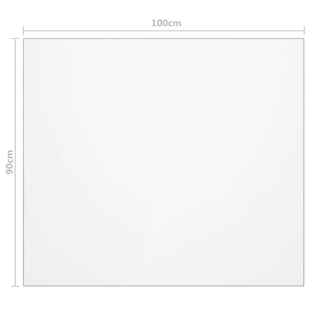 vidaXL Table Protector Matt 100x90 cm 1.6 mm PVC