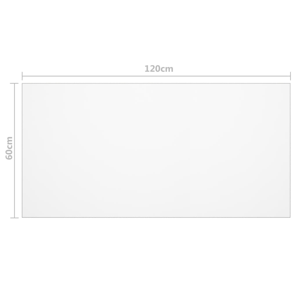 vidaXL Table Protector Transparent 120x60 cm 1.6 mm PVC
