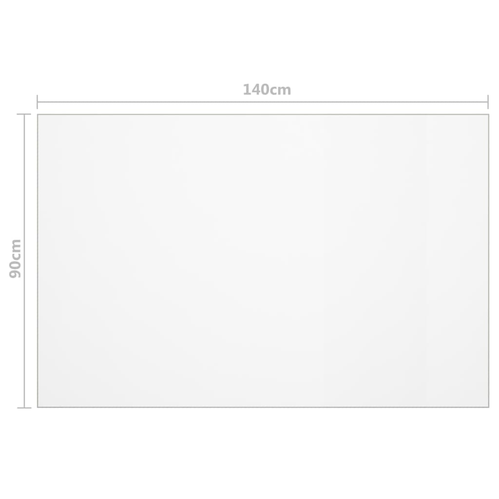 vidaXL Table Protector Transparent 140x90 cm 1.6 mm PVC