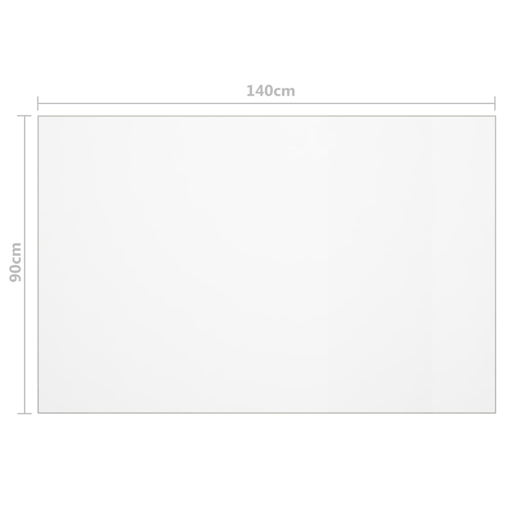 vidaXL Table Protector Matt 140x90 cm 1.6 mm PVC