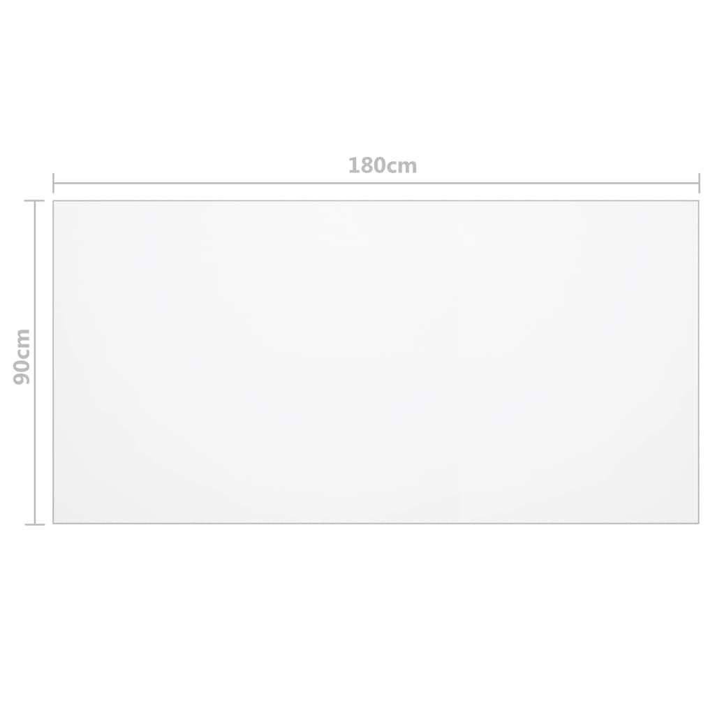 vidaXL Table Protector Matt 180x90 cm 1.6 mm PVC