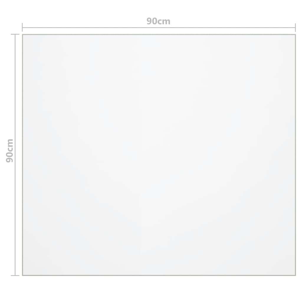 vidaXL Table Protector Matt 90x90 cm 1.6 mm PVC