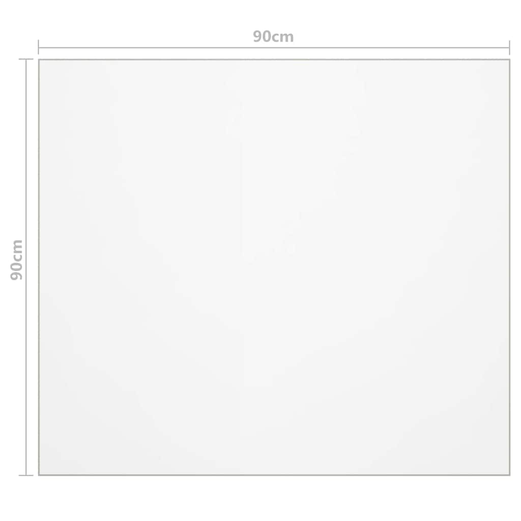 vidaXL Table Protector Matt 90x90 cm 1.6 mm PVC