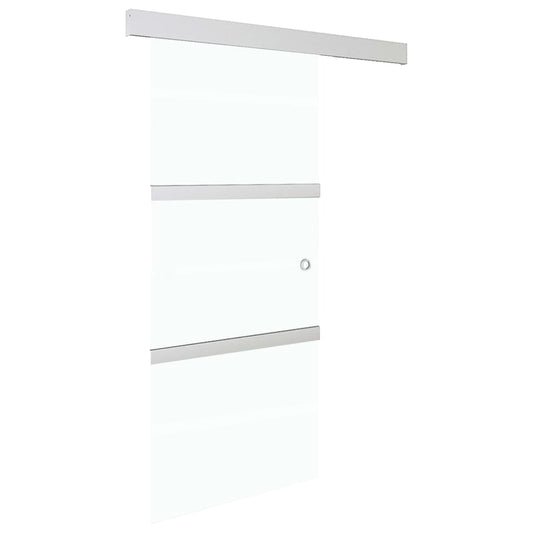 288055 vidaXL Sliding Door with Soft Stops ESG Glass and Aluminium 76x205 cm