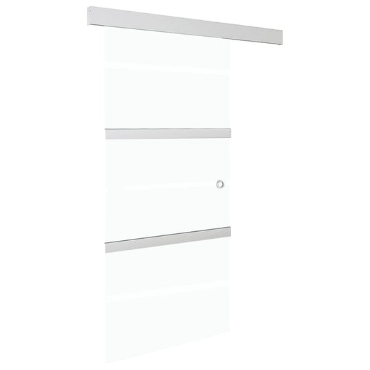 288056 vidaXL Sliding Door with Soft Stops ESG Glass and Aluminium 90x205 cm