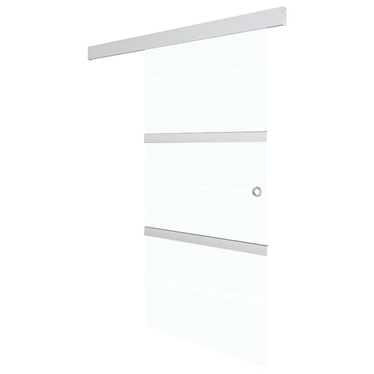 288061 vidaXL Sliding Door with Soft Stops ESG Glass and Aluminium 76x205 cm
