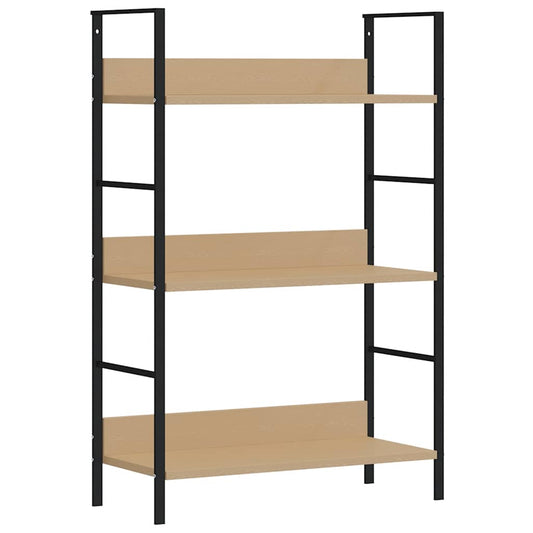288219 vidaXL 3-Layer Book Shelf Oak 60x27,6x90,5 cm Engineered Wood
