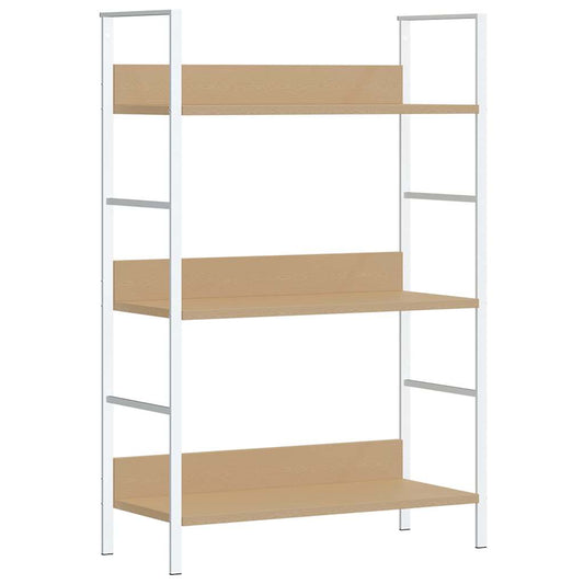 288221 vidaXL 3-Layer Book Shelf Oak 60x27,6x90,5 cm Engineered Wood