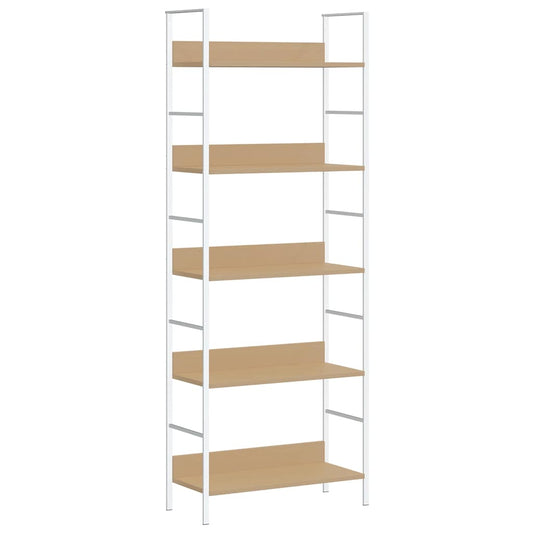 288229 vidaXL 5-Layer Book Shelf Oak 60x27,6x158,5 cm Engineered Wood