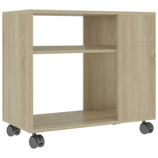 vidaXL Side Table Sonoma Oak 70x35x60.5 cm Engineered Wood