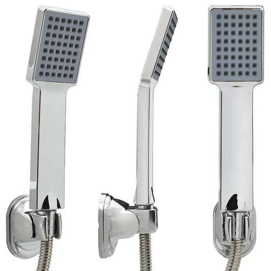 146490 vidaXL Handheld Shower Head with 1,5 m Hose Chrome