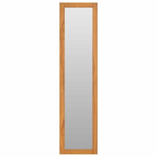 289070 vidaXL Wall Mirror with Shelves 30x30x120 cm Solid Teak Wood