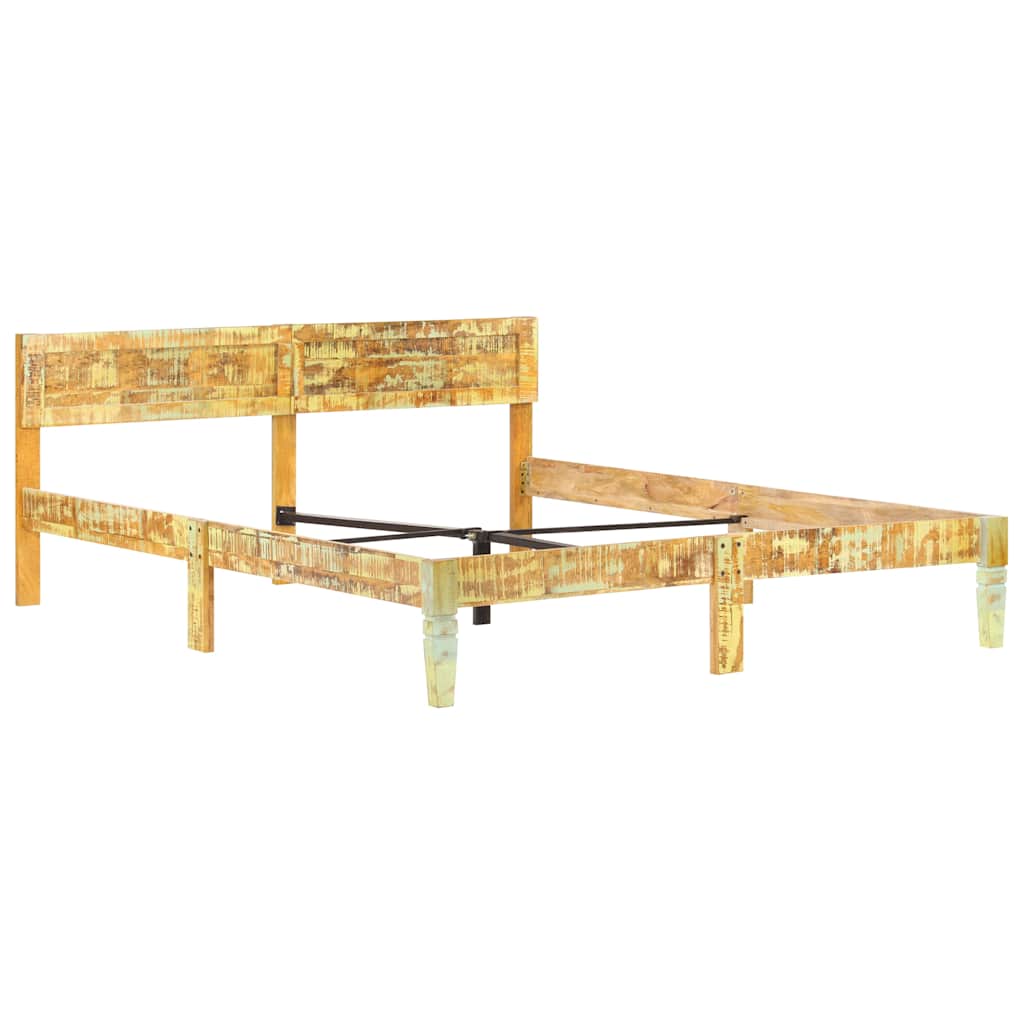 vidaXL Bed Frame | Reclaimed Wood Finish | Solid Reclaimed Wood | Super King