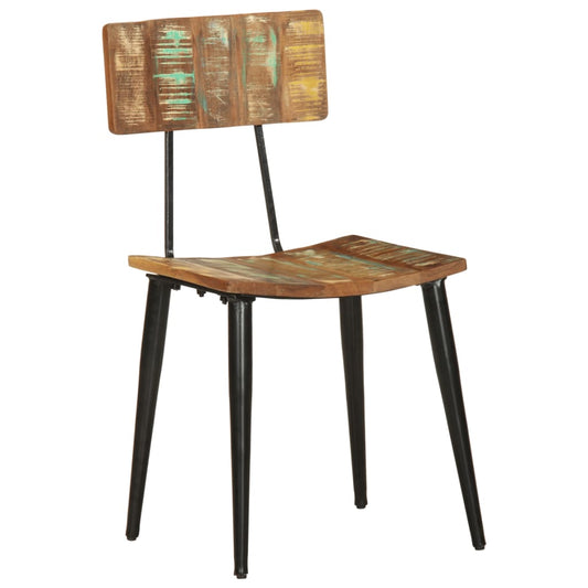 287901 vidaXL Dining Chairs 2 pcs Solid Reclaimed Wood