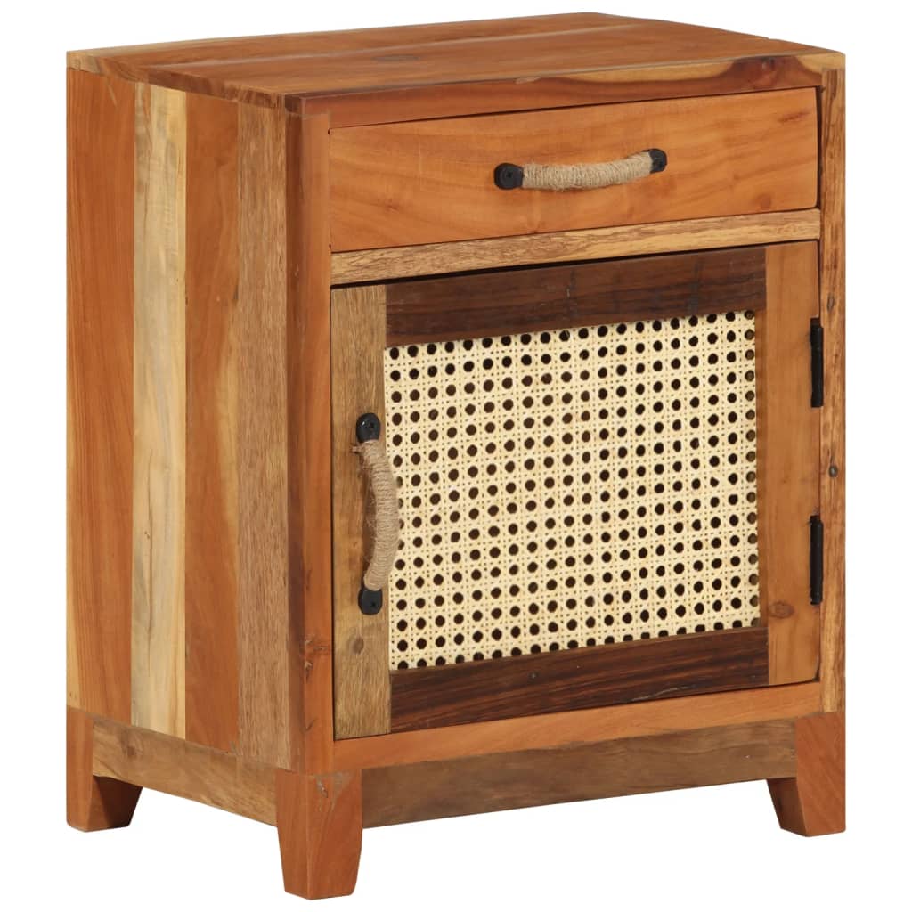 vidaXL Bedside Cabinet 40x30x50 cm Solid Reclaimed Wood