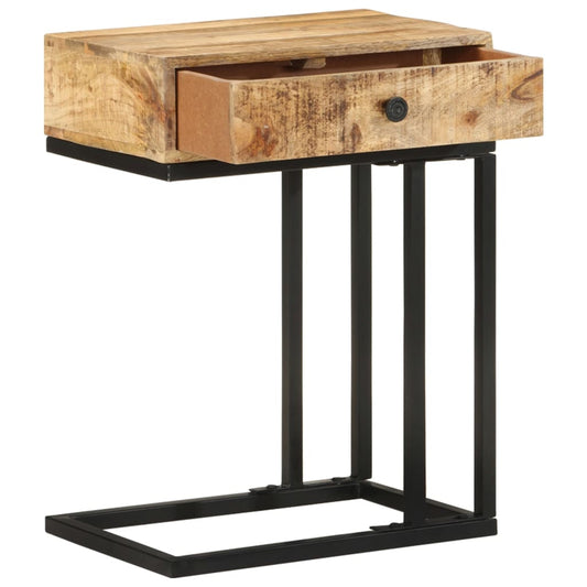 289091 vidaXL U-Shaped Side Table 45x30x61 cm Solid Mango Wood