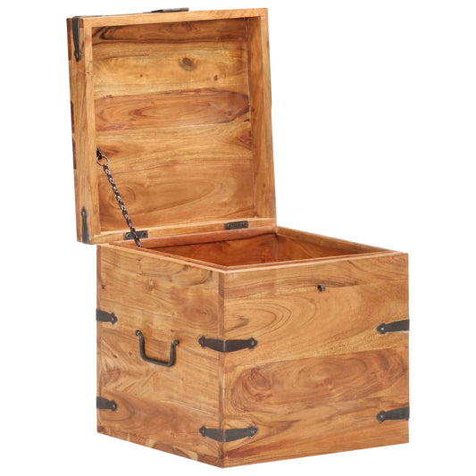vidaXL Chest | Natural wood | Solid Acacia wood | Small | Chest | Square