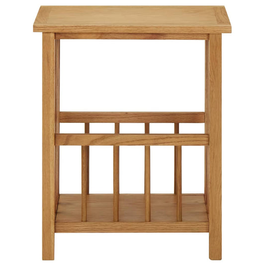289183 vidaXL Magazine Table 45x35x55 cm Solid Oak Wood