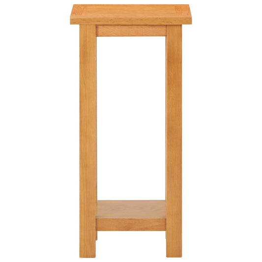 289185 vidaXL Side Table 27x24x55 cm Solid Oak Wood