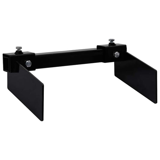 146893 vidaXL Snow Plow Adapter for Lawn Mower Black