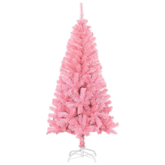 vidaXL Artificial Christmas Tree with Stand Pink 150 cm PVC