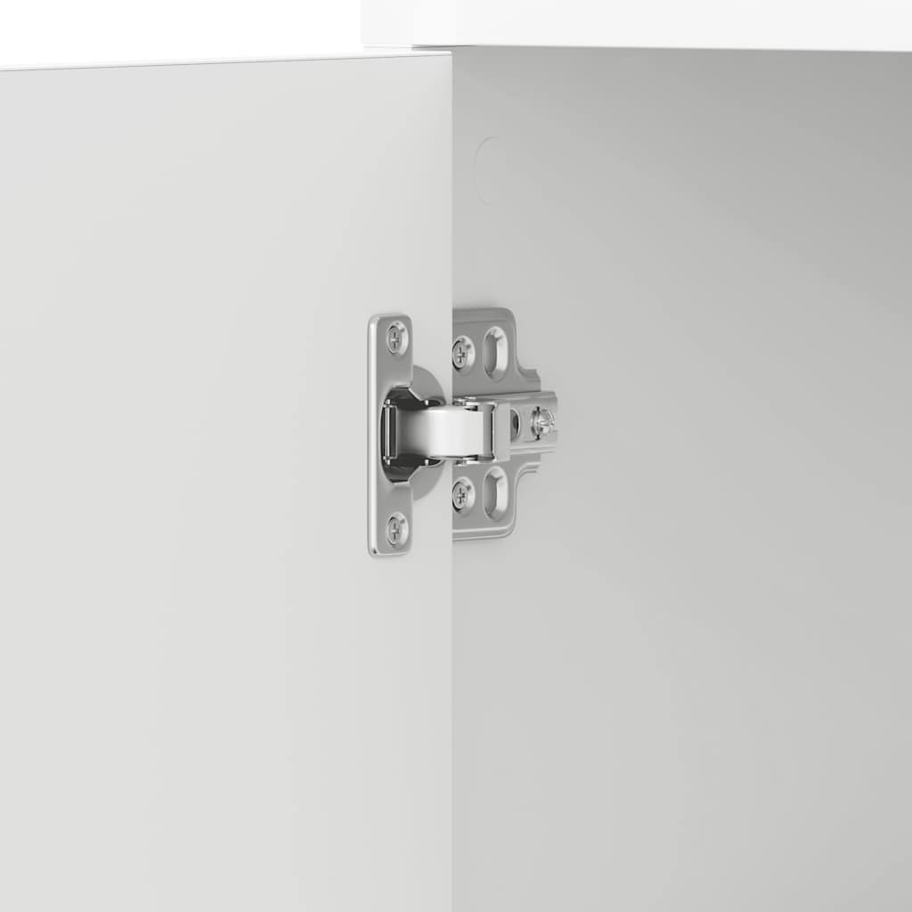 vidaXL Bathroom Cabinet White 30x30x183.5 cm Engineered Wood