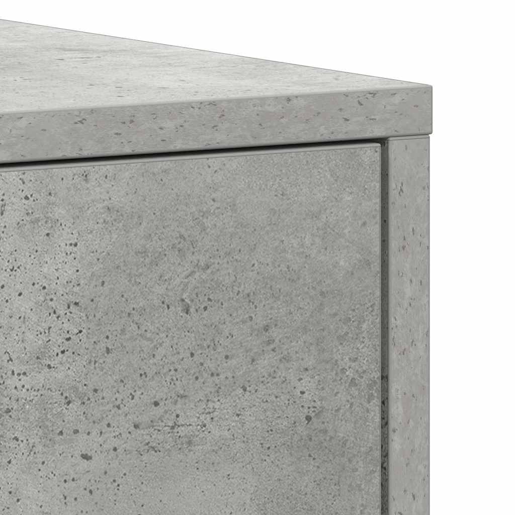 vidaXL Bathroom Cabinet | Concrete grey | Engineered wood | Tall