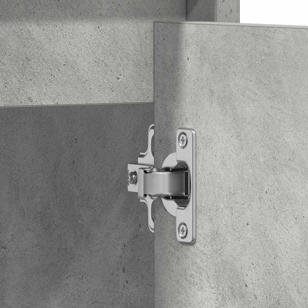 vidaXL Bathroom Cabinet Concrete Grey 60x33x61 cm Engineered Wood