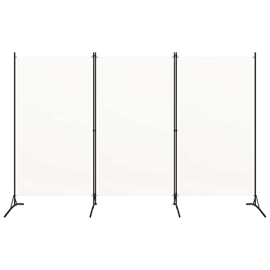 vidaXL 3-Panel Room Divider White 260x180 cm
