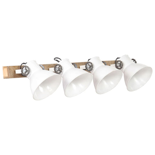 320516 vidaXL Industrial Wall Lamp White 90x25 cm E27