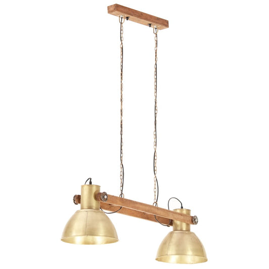 320526 vidaXL Industrial Hanging Lamp 25 W Brass 109 cm E27