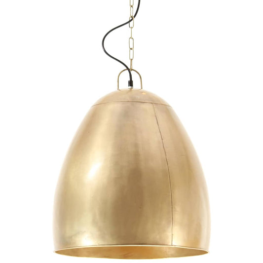 320556 vidaXL Industrial Hanging Lamp 25 W Brass Round 42 cm E27