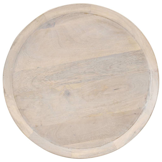 320598 vidaXL Side Table Ø60x75 cm Solid Mango Wood