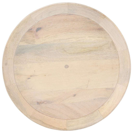 320599 vidaXL Side Table Ø50x55 cm Solid Mango Wood