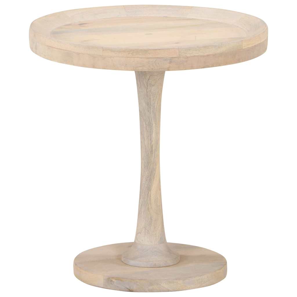 320599 vidaXL Side Table Ø50x55 cm Solid Mango Wood