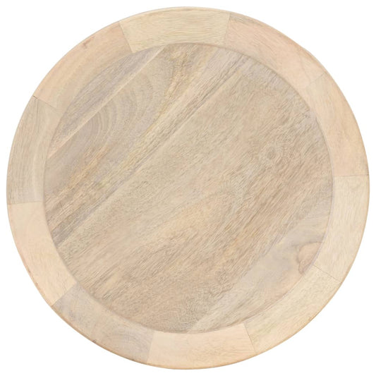 320600 vidaXL Side Table Ø40x45 cm Solid Mango Wood