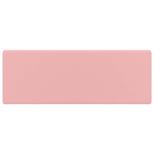 146944 vidaXL Luxury Basin Overflow Square Matt Pink 41x41 cm Ceramic